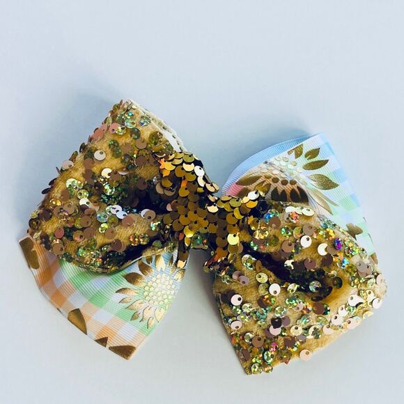 Unicorn Cheer Hair Bow For Girls and Toddler - Picture 4 of 5